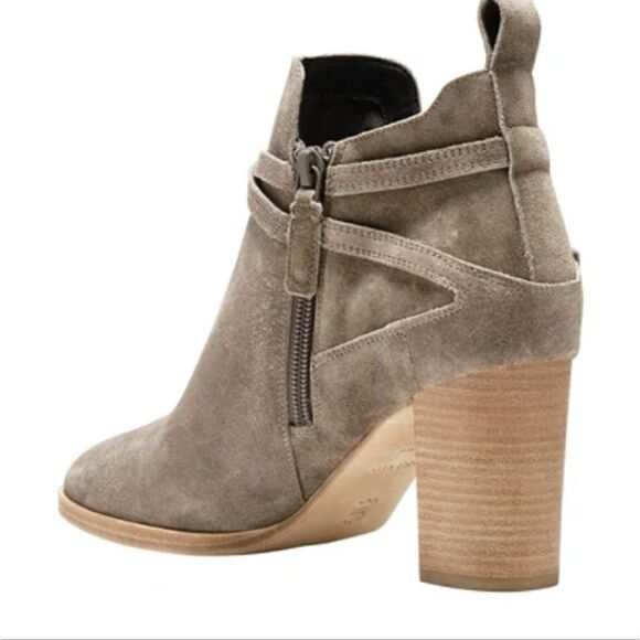 Cole Haan Taupe Brown Suede Bootie Neutral Classic Academia Minimalist 7½ - Picture 7 of 14